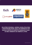 Relatório regional: II agenda legislativa sobre responsabilidade corporativa por abusos de direitos humanos e danos ambientais na América Latina